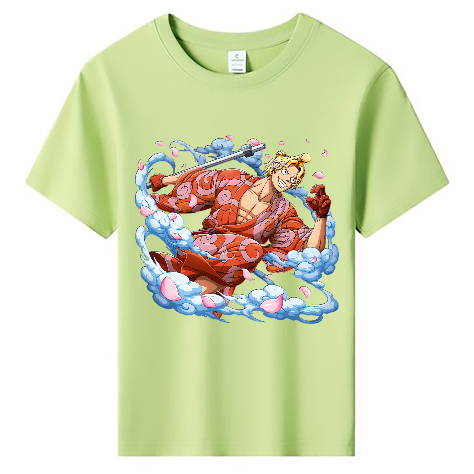 ワンピース サンジ ONE PIECE Sanji 綿100％キッズTシャツ（フロントプリント）